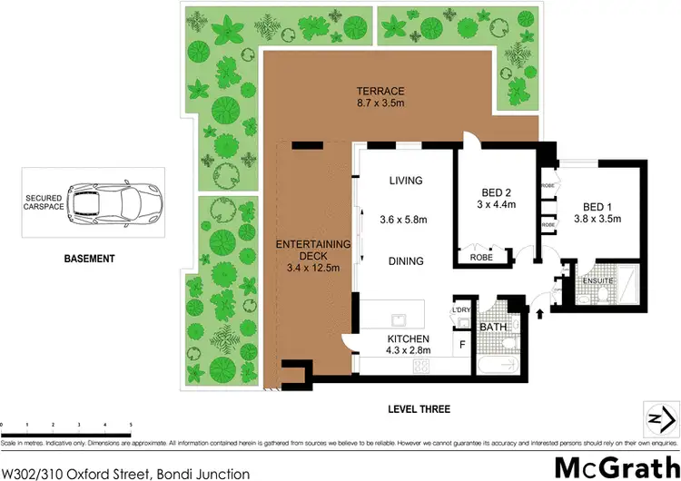 Floorplan of Homely apartment listing, W302/310 Oxford Street, Bondi Junction NSW 2022
