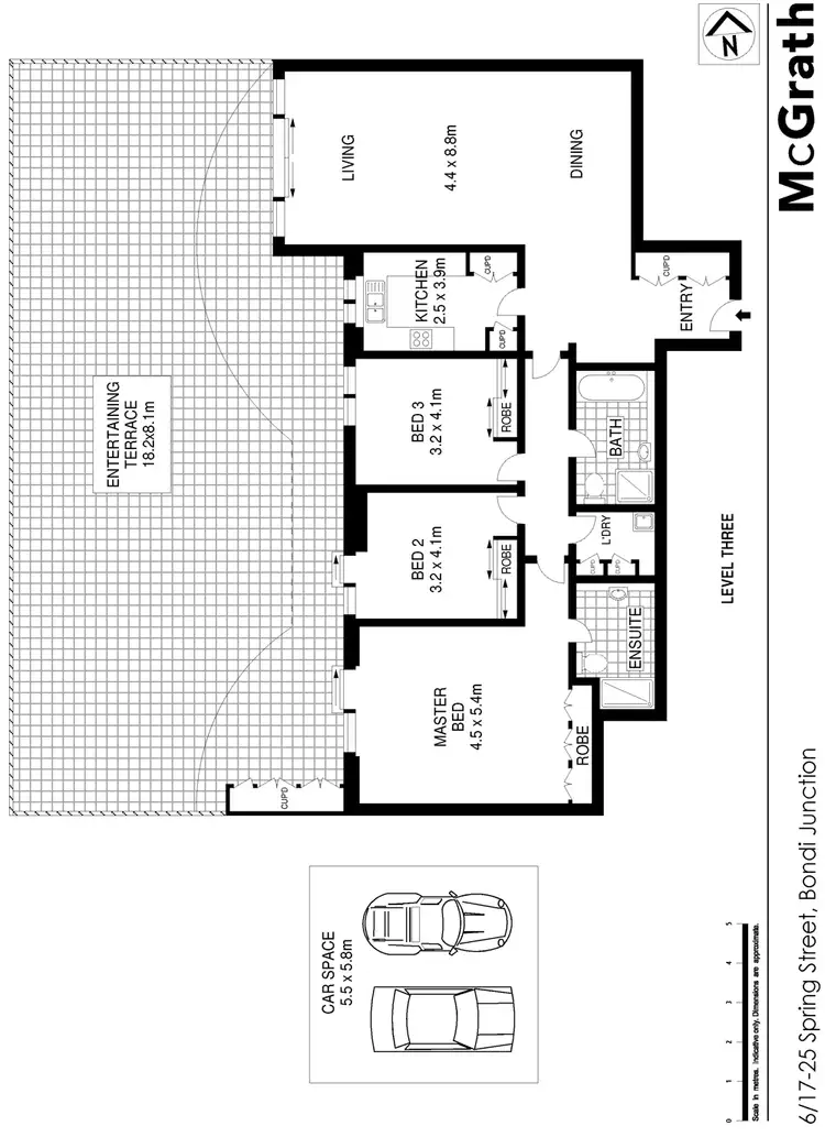 Floorplan of Homely apartment listing, 6/17 Spring Street, Bondi Junction NSW 2022