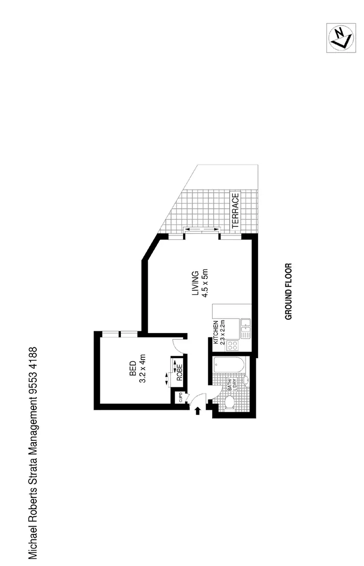 Floorplan of Homely apartment listing, 6/14 O'Brien Street, Bondi Beach NSW 2026
