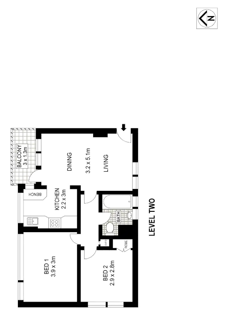 Floorplan of Homely apartment listing, 11/24 Sandridge Street, Bondi Beach NSW 2026