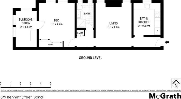 Floorplan of Homely apartment listing, 3/9 Bennett Street, Bondi NSW 2026