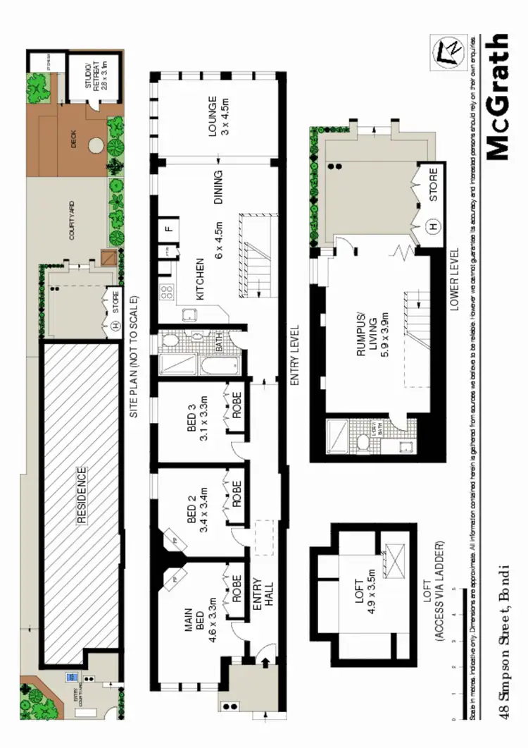 Floorplan of Homely house listing, 48 Simpson Street, Bondi NSW 2026