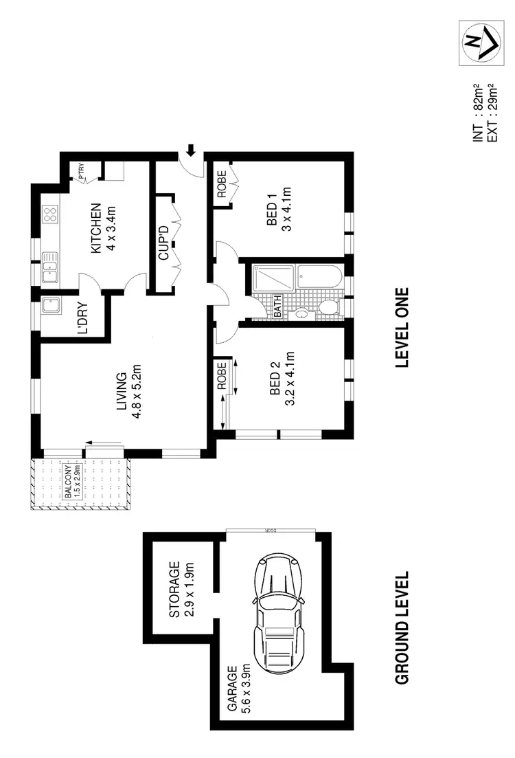 Floorplan of Homely apartment listing, 3/2 Miller Street, Bondi NSW 2026