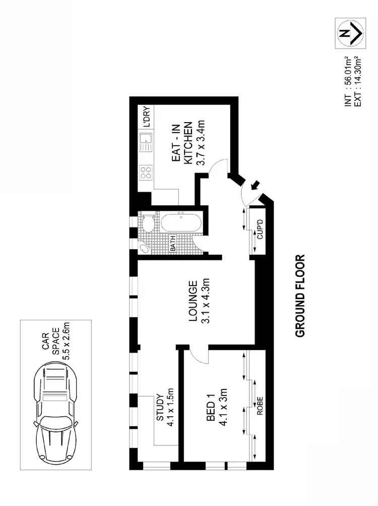 Floorplan of Homely apartment listing, 2/23 Orr Street, Bondi NSW 2026