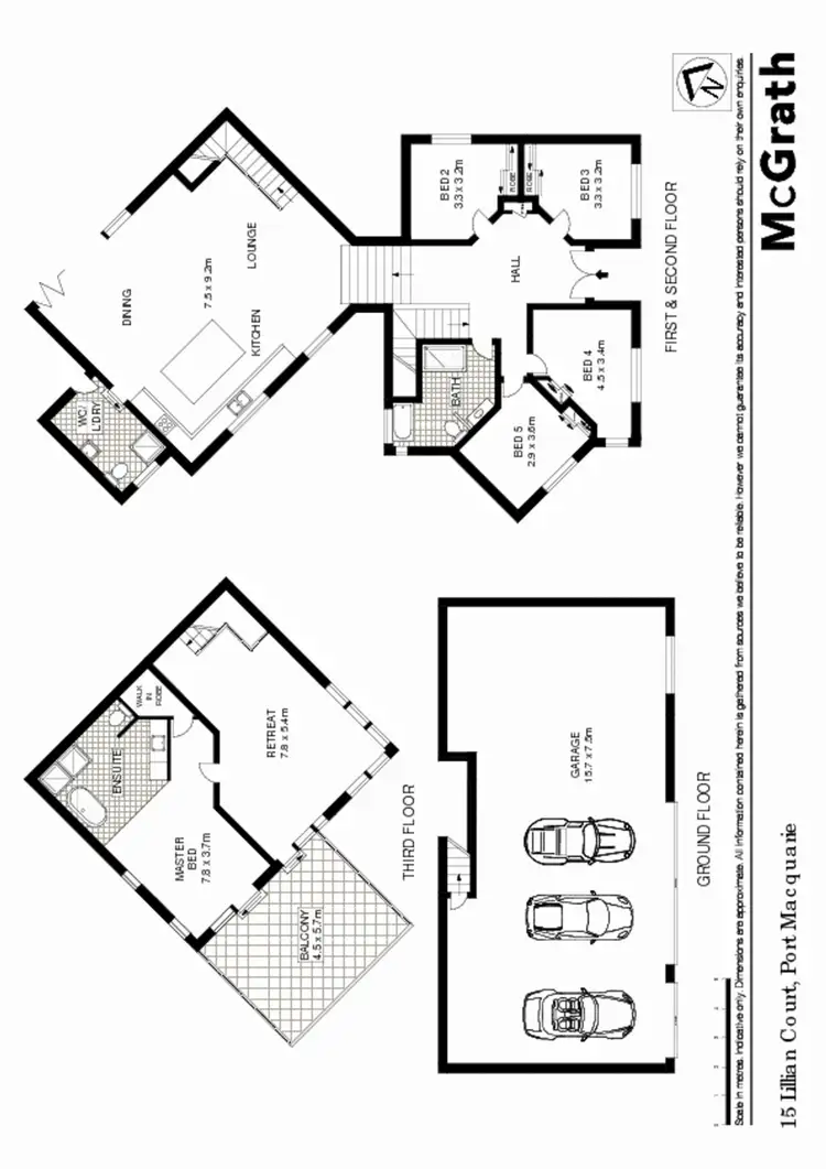 Floorplan of Homely house listing, 15 Lillian Court, Port Macquarie NSW 2444