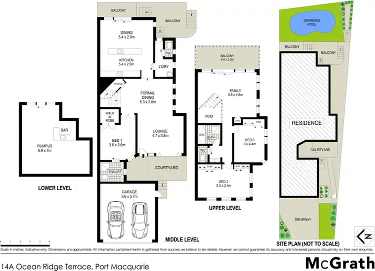 Floorplan of Homely house listing, 14A Ocean Ridge Terrace, Port Macquarie NSW 2444
