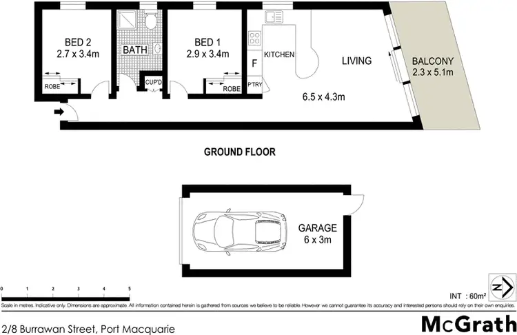 Floorplan of Homely apartment listing, 2/8 Burrawan Street, Port Macquarie NSW 2444