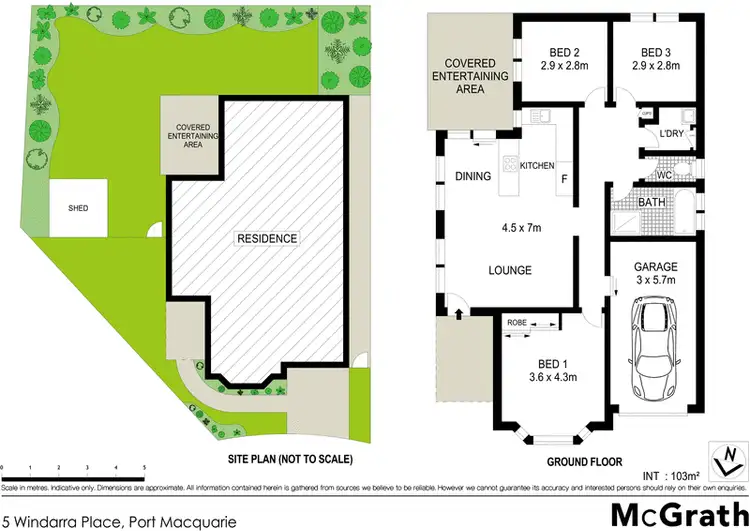 Floorplan of Homely house listing, 5 Windarra Place, Port Macquarie NSW 2444