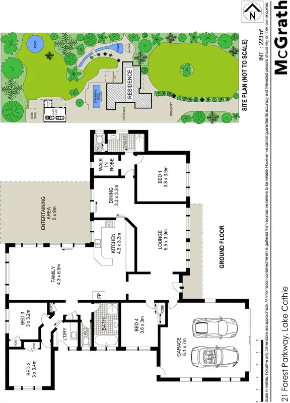Floorplan of Homely house listing, 21 Forest Parkway, Lake Cathie NSW 2445