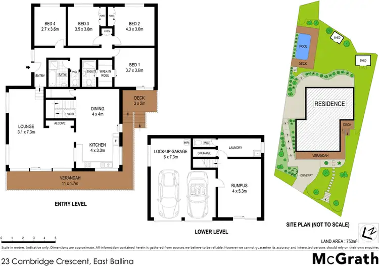 Floorplan of Homely house listing, 23 Cambridge Crescent, East Ballina NSW 2478