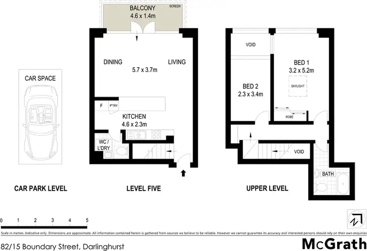 Floorplan of Homely apartment listing, 82/15 Boundary Street, Darlinghurst NSW 2010