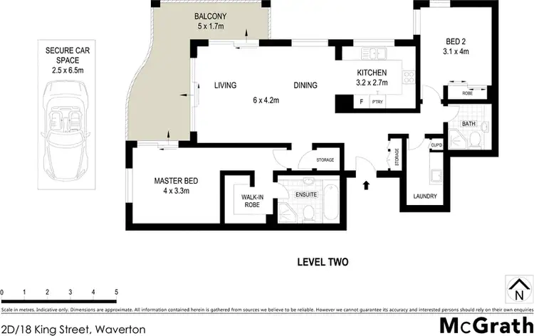 Floorplan of Homely apartment listing, 2D/18 King Street, Waverton NSW 2060