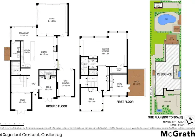 Floorplan of Homely house listing, 6 Sugarloaf Crescent, Castlecrag NSW 2068