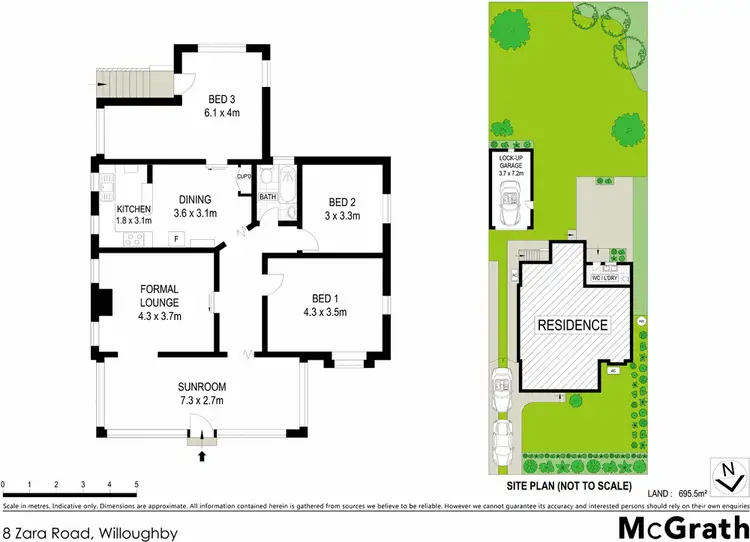 Floorplan of Homely house listing, 8 Zara Road, Willoughby NSW 2068