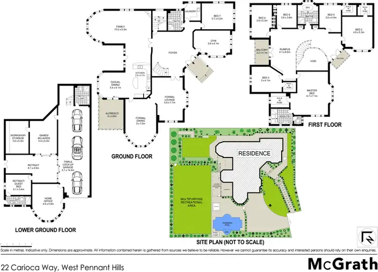 Floorplan of Homely house listing, 22 Carioca Way, West Pennant Hills NSW 2125