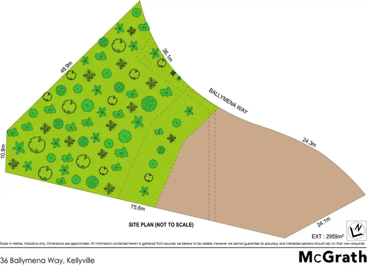 Floorplan of Homely land listing, 36 Ballymena Way, Kellyville NSW 2155
