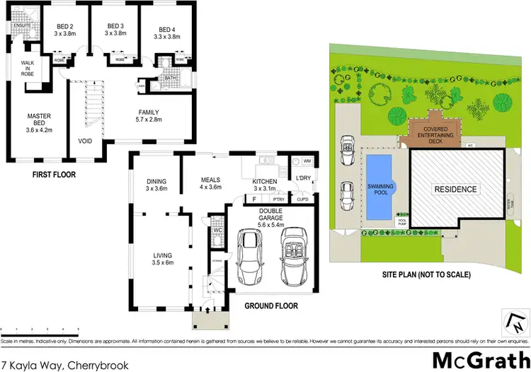 Floorplan of Homely house listing, 7 Kayla Way, Cherrybrook NSW 2126