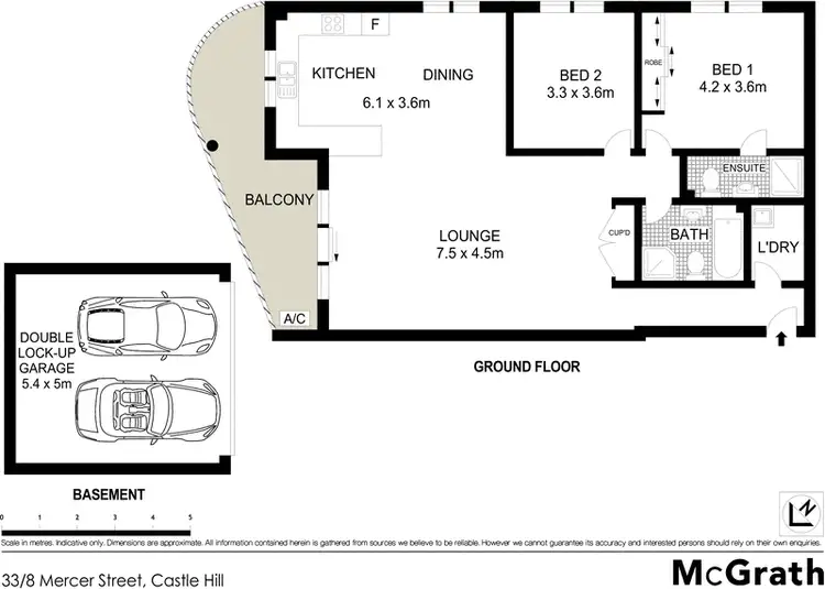 Floorplan of Homely apartment listing, 33/8 Mercer Street, Castle Hill NSW 2154