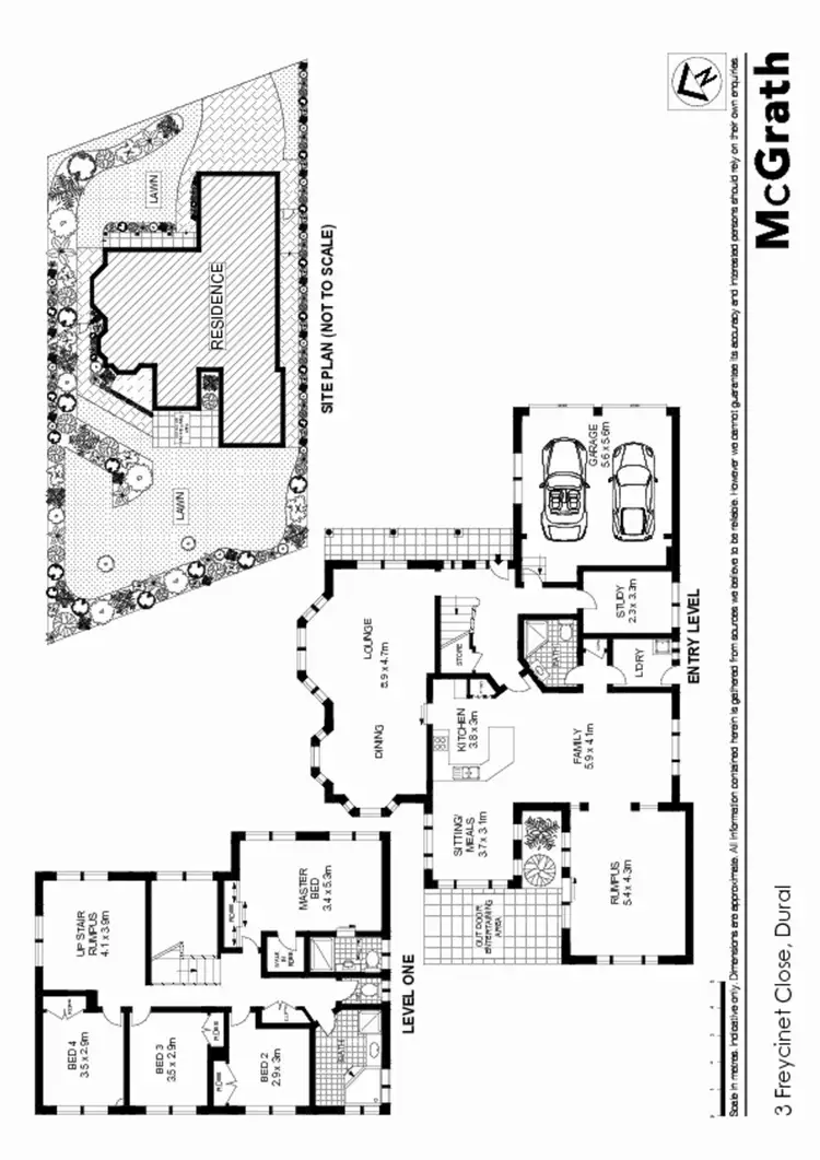 Floorplan of Homely house listing, 3 Freycinet Close, Dural NSW 2158