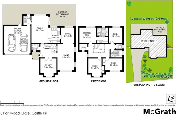 Floorplan of Homely house listing, 3 Parkwood Close, Castle Hill NSW 2154