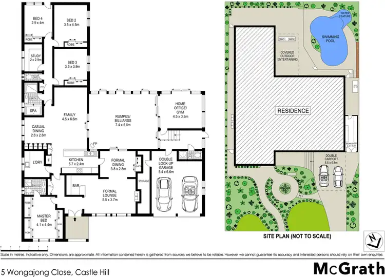 Floorplan of Homely house listing, 5 Wongajong Close, Castle Hill NSW 2154