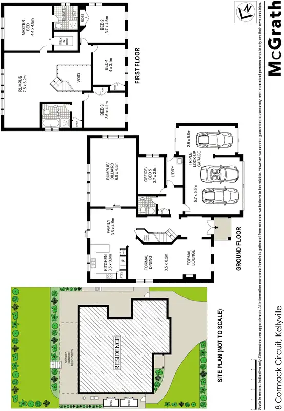 Floorplan of Homely house listing, 8 Cormack Circuit, Kellyville NSW 2155