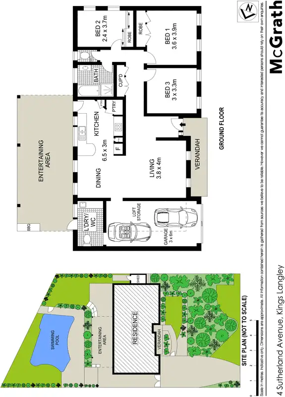 Floorplan of Homely house listing, 4 Sutherland Avenue, Kings Langley NSW 2147