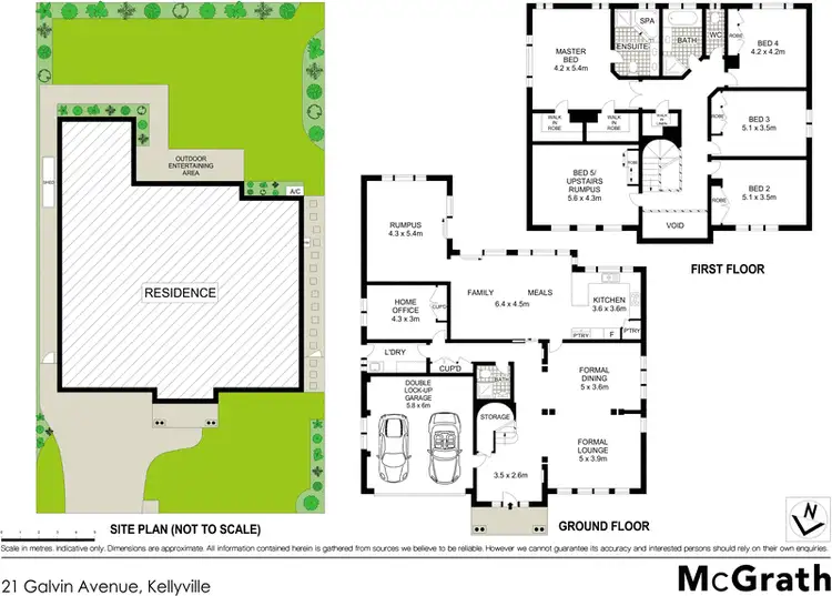 Floorplan of Homely house listing, 21 Galvin Avenue, Kellyville NSW 2155