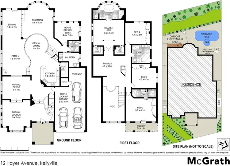 Floorplan of Homely house listing, 12 Hayes Avenue, Kellyville NSW 2155