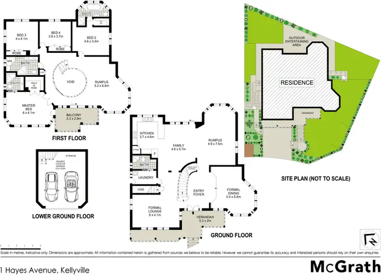 Floorplan of Homely house listing, 1 Hayes Avenue, Kellyville NSW 2155