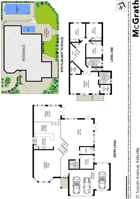 Floorplan of Homely house listing, 21 Tuscan Avenue, Kellyville NSW 2155