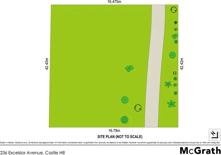 Floorplan of Homely land listing, 236 Excelsior Avenue, Castle Hill NSW 2154