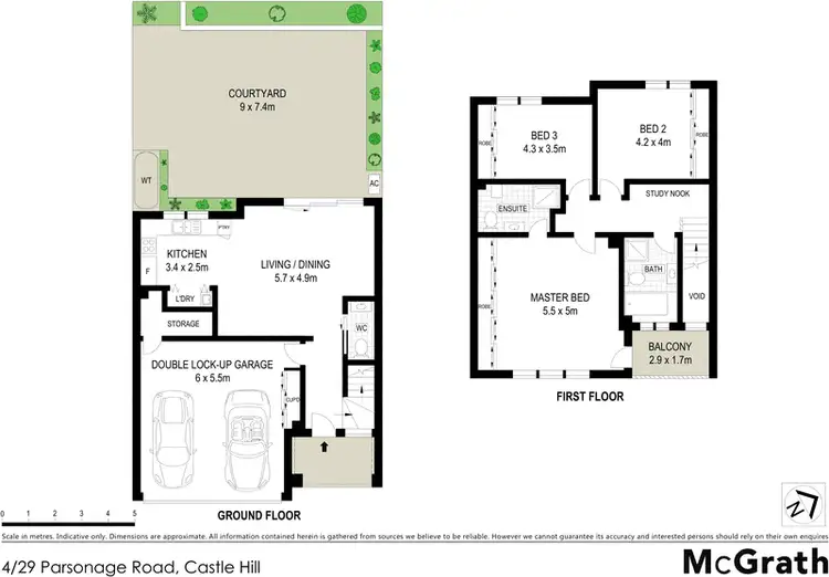 Floorplan of Homely townhouse listing, 4/29 Parsonage Road, Castle Hill NSW 2154