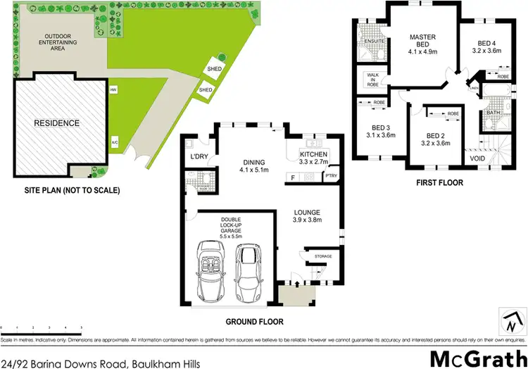 Floorplan of Homely townhouse listing, 24/92 Barina Downs Road, Baulkham Hills NSW 2153