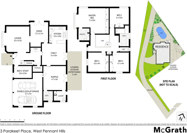 Floorplan of Homely house listing, 3 Parakeet Place, West Pennant Hills NSW 2125