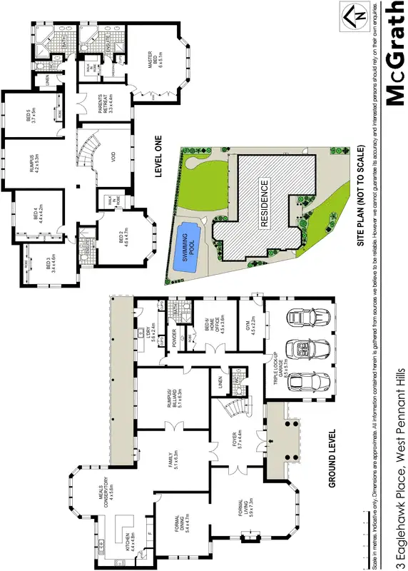 Floorplan of Homely house listing, 3 Eaglehawk Place, West Pennant Hills NSW 2125