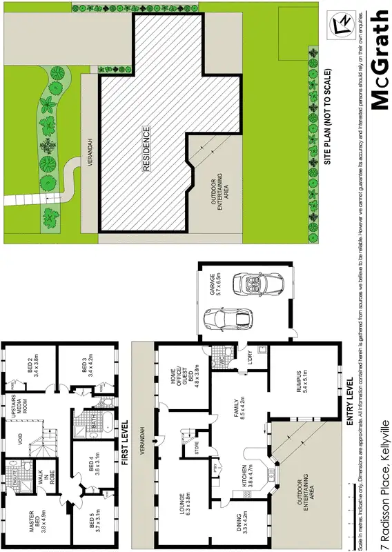 Floorplan of Homely house listing, 7 Radisson Place, Kellyville NSW 2155