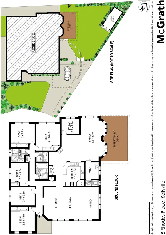Floorplan of Homely house listing, 8 Rhodes Place, Kellyville NSW 2155