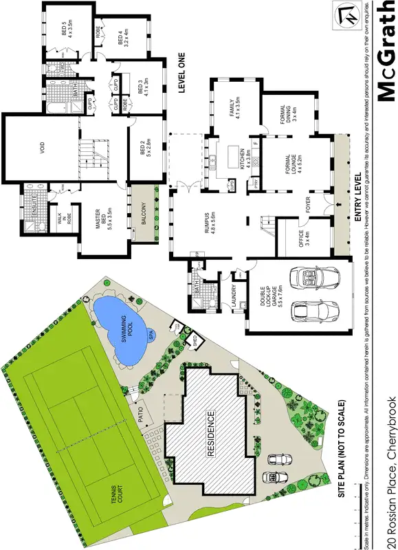 Floorplan of Homely house listing, 20 Rossian Place, Cherrybrook NSW 2126