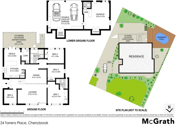 Floorplan of Homely house listing, 24 Torrens Place, Cherrybrook NSW 2126