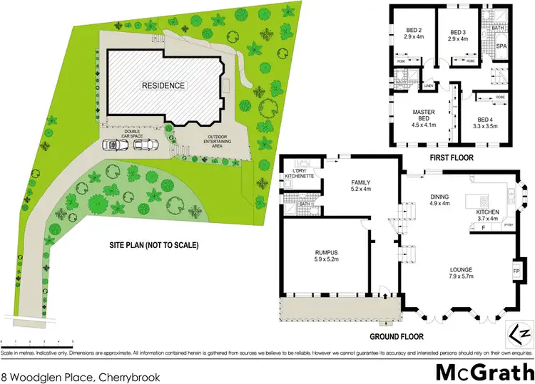 Floorplan of Homely house listing, 8 Woodglen Place, Cherrybrook NSW 2126