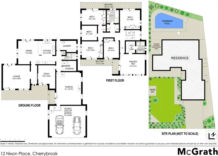 Floorplan of Homely house listing, 12 Nixon Place, Cherrybrook NSW 2126