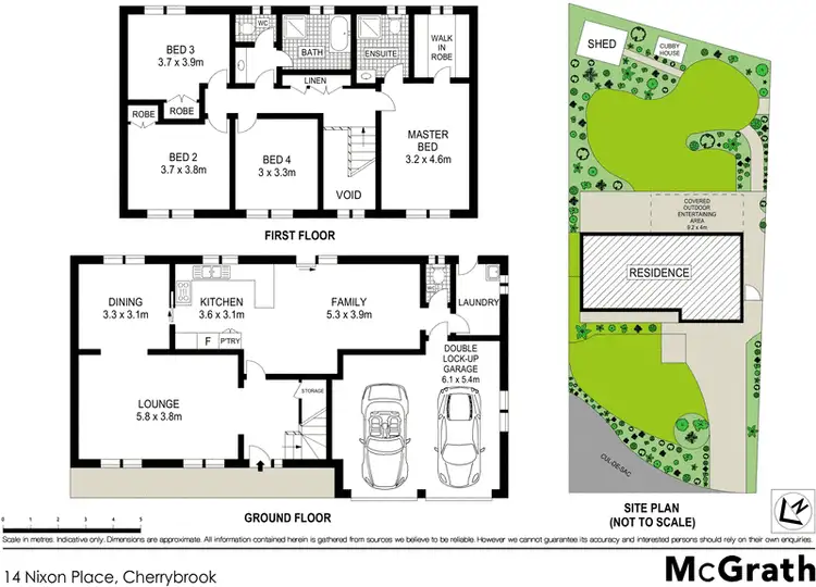 Floorplan of Homely house listing, 14 Nixon Place, Cherrybrook NSW 2126