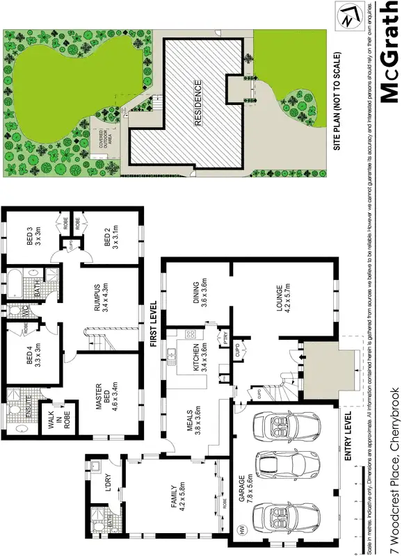 Floorplan of Homely house listing, 7 Woodcrest Place, Cherrybrook NSW 2126