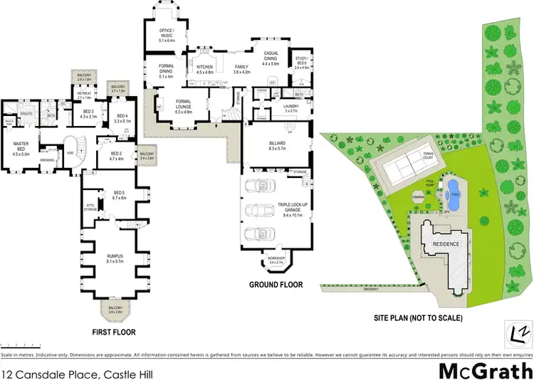 Floorplan of Homely house listing, 12 Cansdale Place, Castle Hill NSW 2154