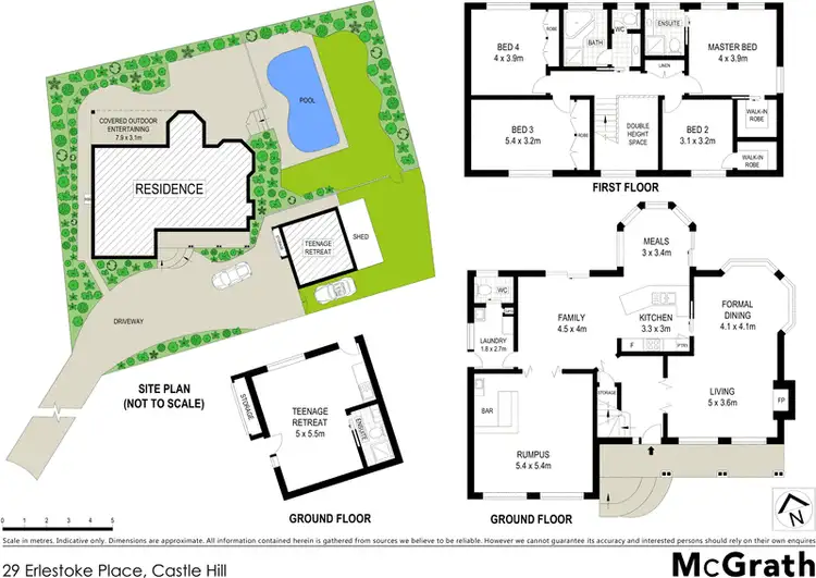 Floorplan of Homely house listing, 29 Erlestoke Place, Castle Hill NSW 2154