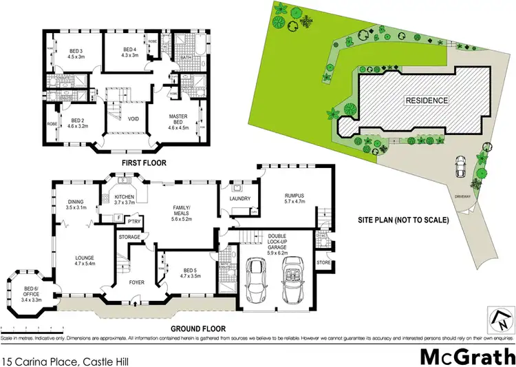 Floorplan of Homely house listing, 15 Carina Place, Castle Hill NSW 2154