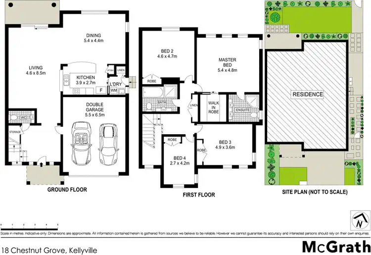 Floorplan of Homely house listing, 18 Chestnut Grove, Kellyville NSW 2155