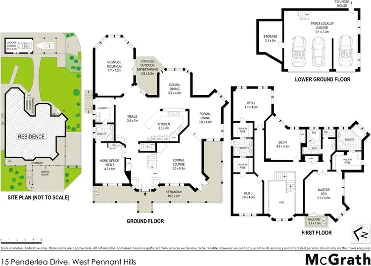 Floorplan of Homely house listing, 15 Penderlea Drive, West Pennant Hills NSW 2125