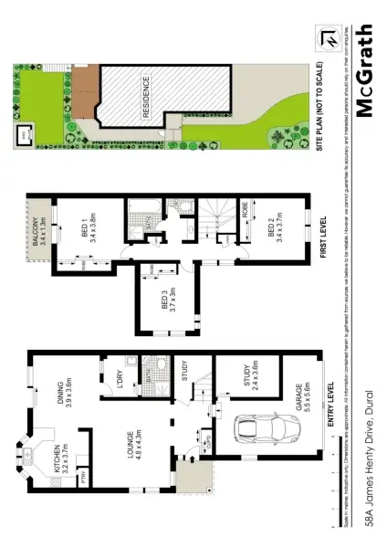 Floorplan of Homely house listing, 58A James Henty Drive, Dural NSW 2158